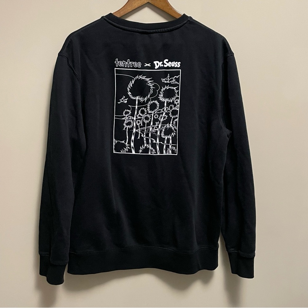 tentree X Dr. Seuss The Lorax Black Crewneck Sweatshirt Men’s XL